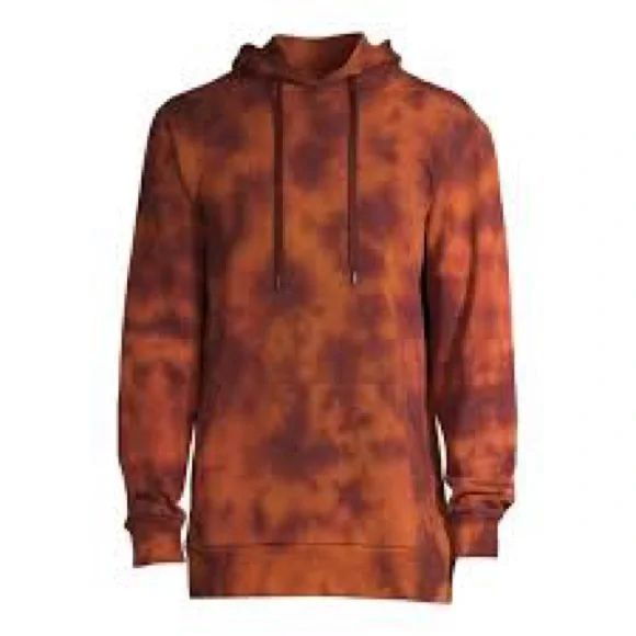 Men's Tie-Dye Hoodie - Orange and Brown No boundaries - Picture 1 of 5